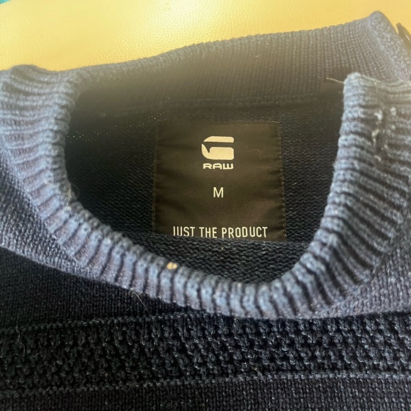 Men’s G-Star Navy Sweater - Picture 1 of 4